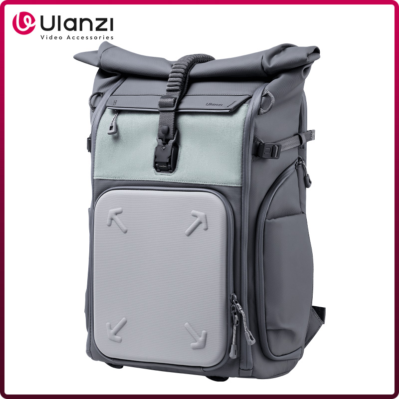 Travel Access - Ulanzi-カメラバックパック,大容量写真バッグ,スペースサイド,旅行やアウトドア用のクイックアクセス,bp04ハードシェル