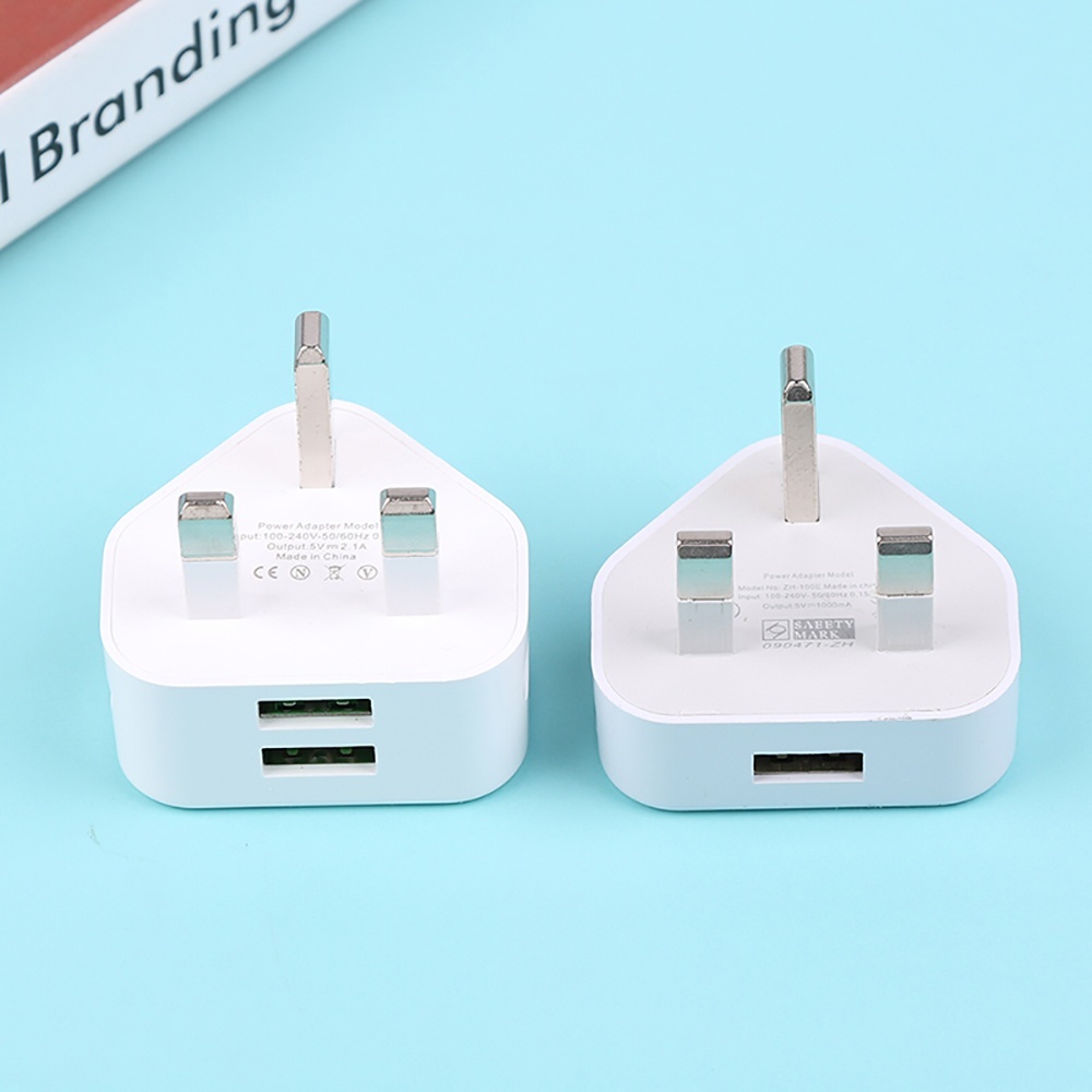 Xiaomi Travel Accessories - ユニバーサル3ピンUKプラグ、1/2 USBポート搭載充電アダプター、iPhone 17、Xiaomi、Huawei、Samsung対応USB壁掛け充電器、旅行用アダプター