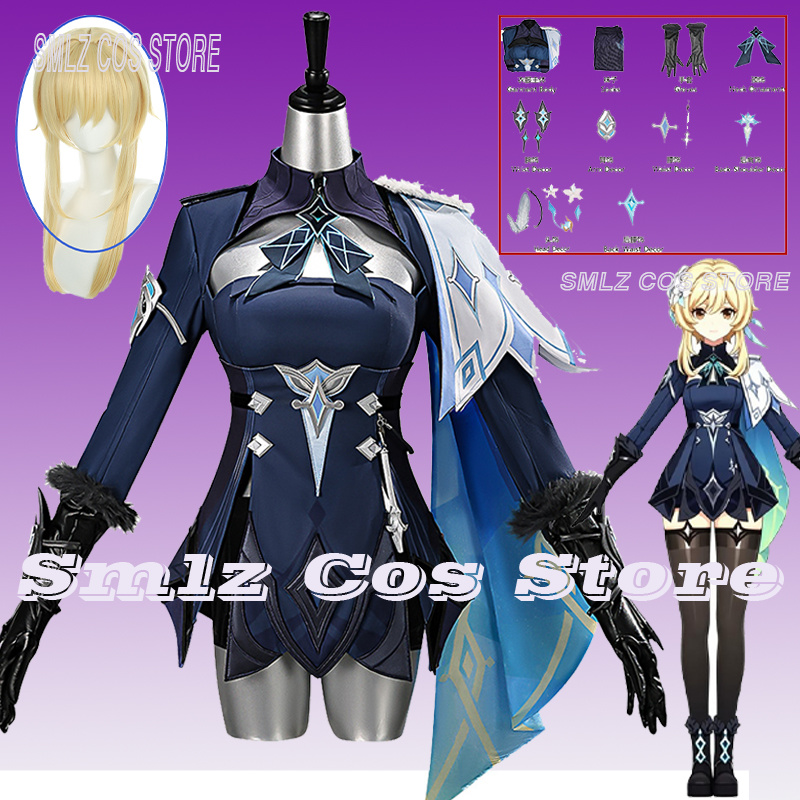 Travel Accessories Kit - 2026年原神トラベラー・ルミネコスプレ衣装スネジナヤ衣装小道具ウィッグセットハロウィンパーティープレイユニフォーム