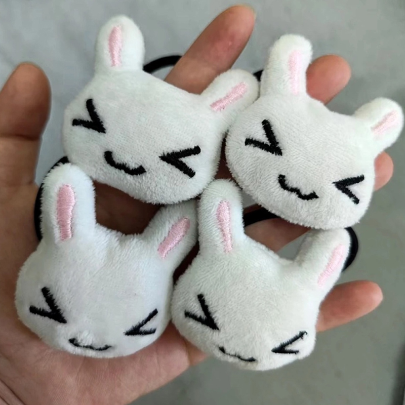 Travel Accessories Girls - 甘いぬいぐるみバニーヘアネクタイかわいいウサギのヘアバンドロリータ女の子用帽子ポニーテール頭飾り弾性ヘアロープヘアアクセサリー
