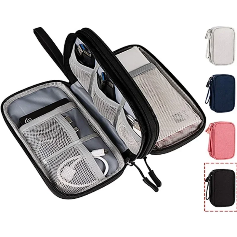 Travel Access - トラベルケーブルバッグ ポータブルデジタル収納ポーチ 充電器 データケーブル USBバッグ オーガナイザー