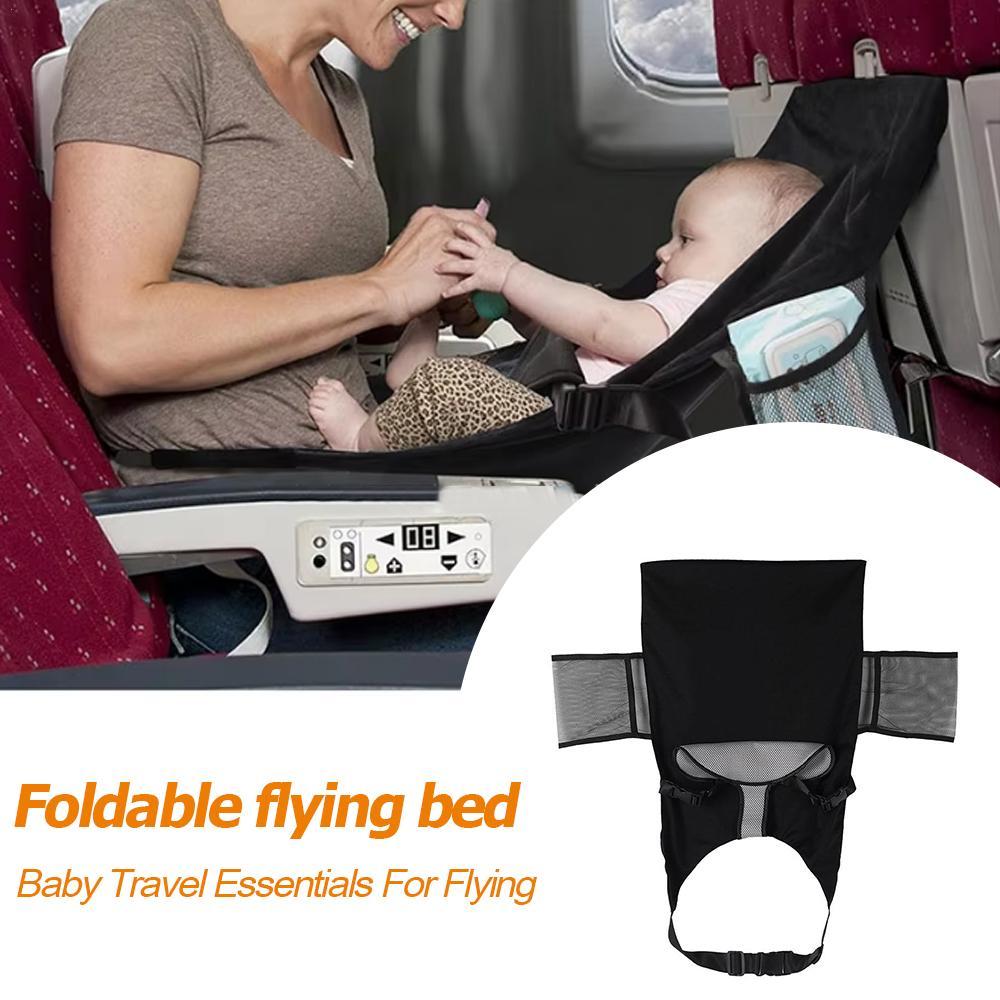 Travel Accessories For 4 Year Old - 子供用ポータブル飛行機シート、幼児用折りたたみ式飛行ベッド、子供用旅行快適通気性飛行機シートエクステンダー、車用アクセサリー