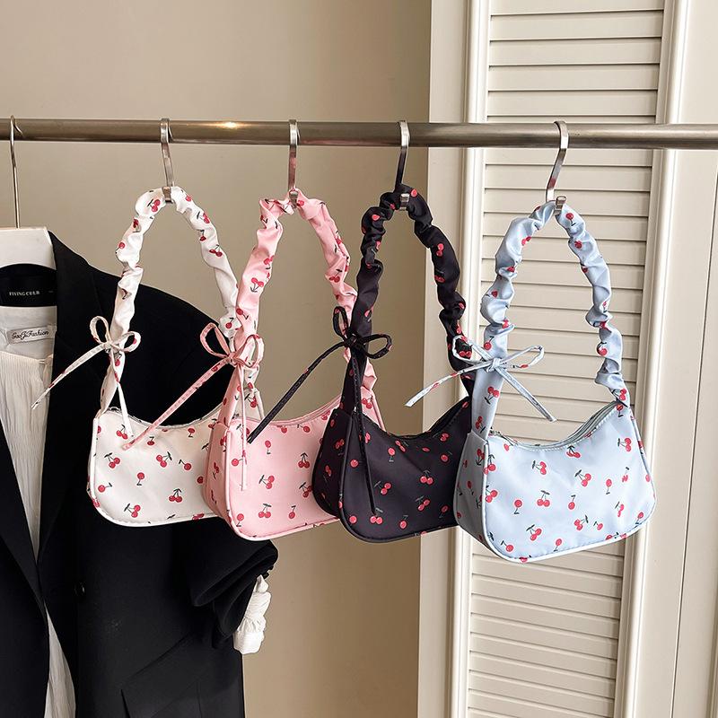 ホットセール1個入りキュートな花柄リボンプリントキャンバスシ - Travel Accessories For Girls のレビューと価格
