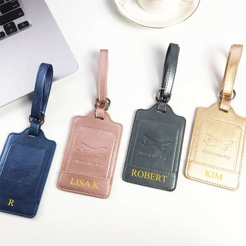 DIY-荷物タグ,金属製のPUレザー,高級ブランド,結婚式の - Travel Accessories Company のレビューと価格
