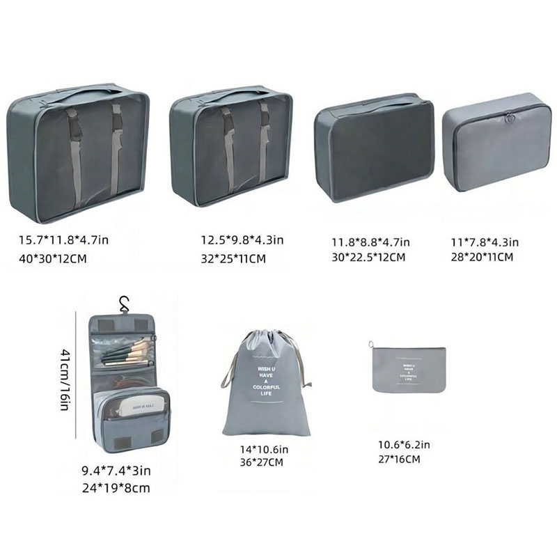 寮生用多機能旅行収納セット パッキングキューブ オーガナイザ - Shoe Bag Travel のレビューと価格