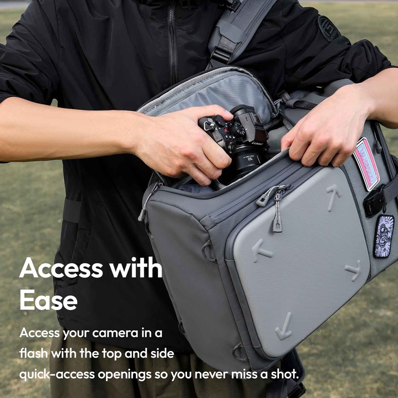 Ulanzi-カメラバックパック,大容量写真バッグ,スペース - Travel Access のレビューと価格