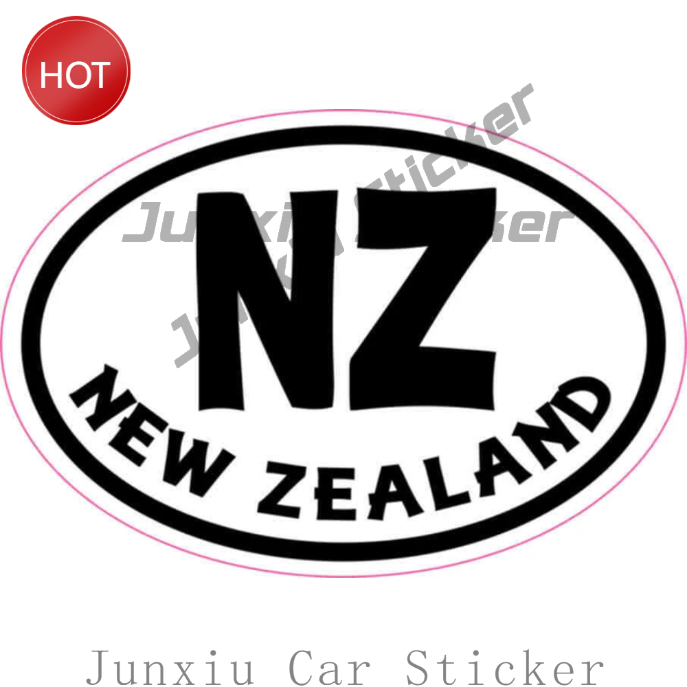 楕円形のニュージーランド製ビニール製カーステッカー。後部窓に - Travel Accessories Nz のレビューと価格