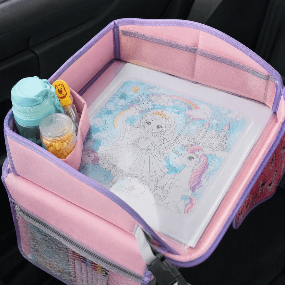 ポータブルカーシート用ライティングトレイ 折りたたみ式多機能 - Car Seat Travel Bag のレビューと価格