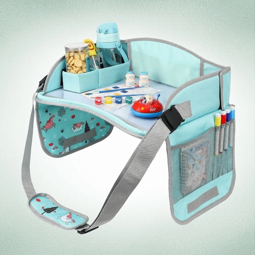 ポータブルカーシート用ライティングトレイ 折りたたみ式多機能 - Car Seat Travel Bag のレビューと価格