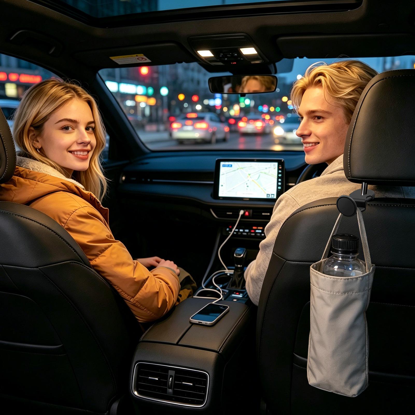 車用ヘッドレストフック 折りたたみ式ユニバーサル滑り止めオー - Car Seat Travel Bag のレビューと価格