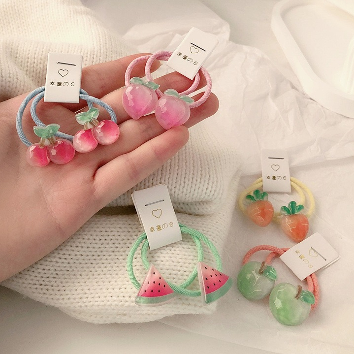 キッズキャロットヘアタイ 5ペア 滑り止め弾性ヘアバンド 女 - Travel Accessories With Kids のレビューと価格