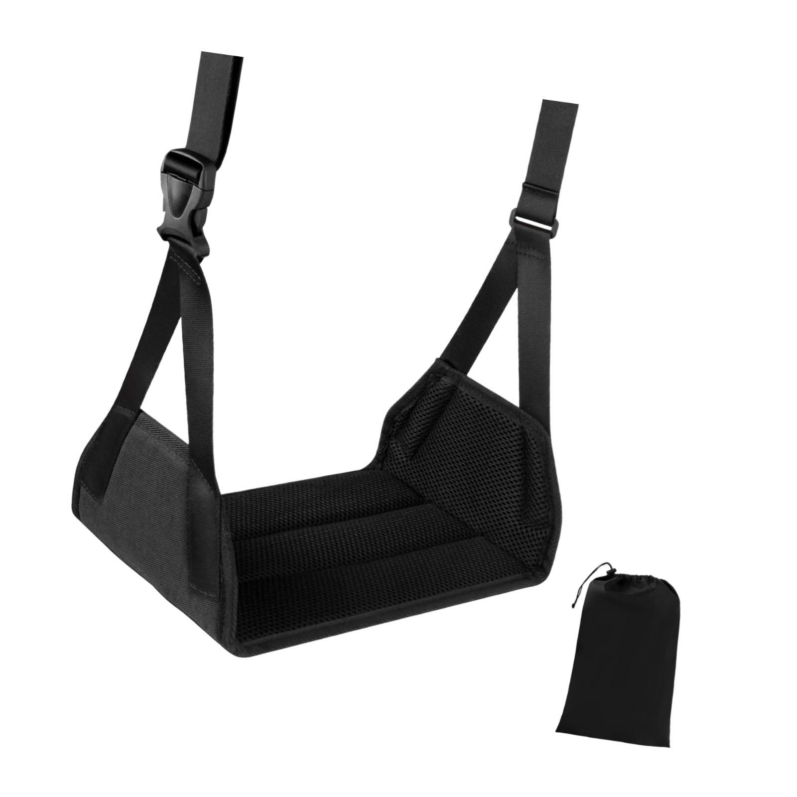 飛行機フットレストハンモック、デスク下用竹製調節可能レッグク - Travel Accessories Under $20 のレビューと価格