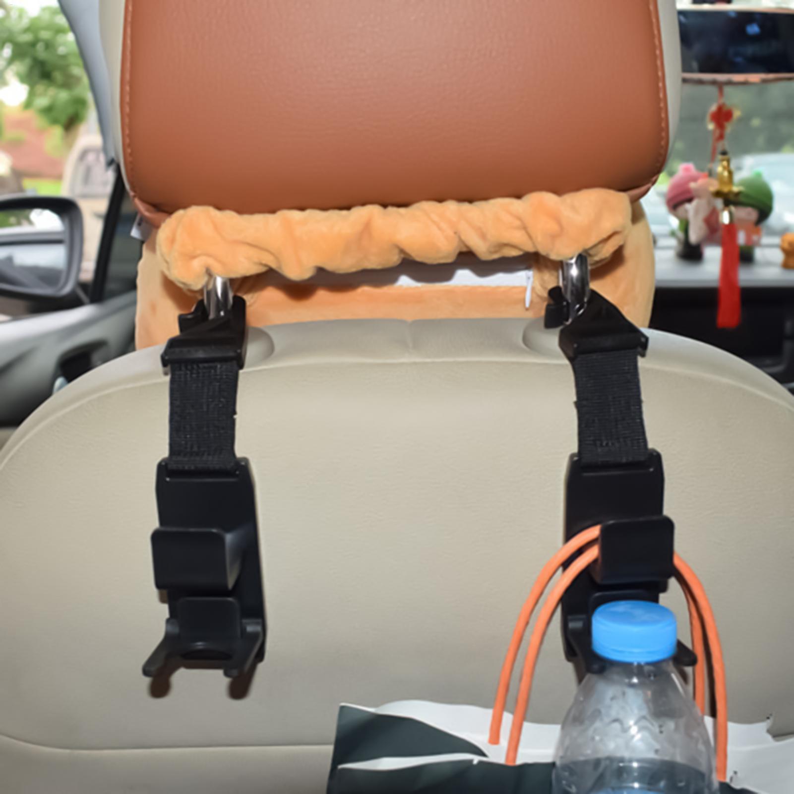 カーシートフック ヘッドレスト用 4個セット 収納オーガナイ - Car Seat Travel Bag のレビューと価格