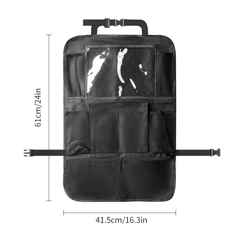 カーシート裏用収納オーガナイザー、キック防止オックスフォード - Car Seat Travel Bag のレビューと価格