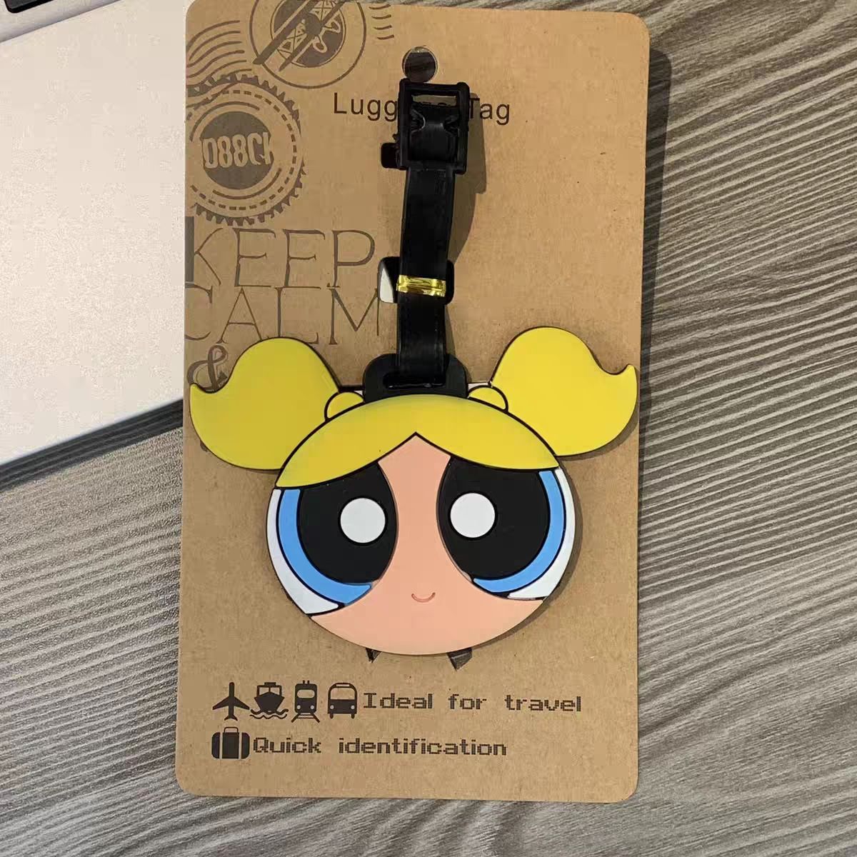 アニメパワーパフガールズバッグペンダントかわいい漫画風荷物タ - Travel Accessories For Girls のレビューと価格