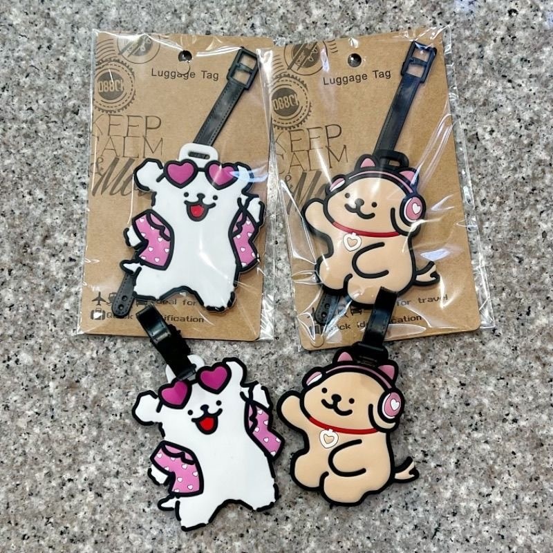   かわいい漫画犬のシリコン製荷物タグ、紛失防止スーツケ - Travel Access のレビューと価格