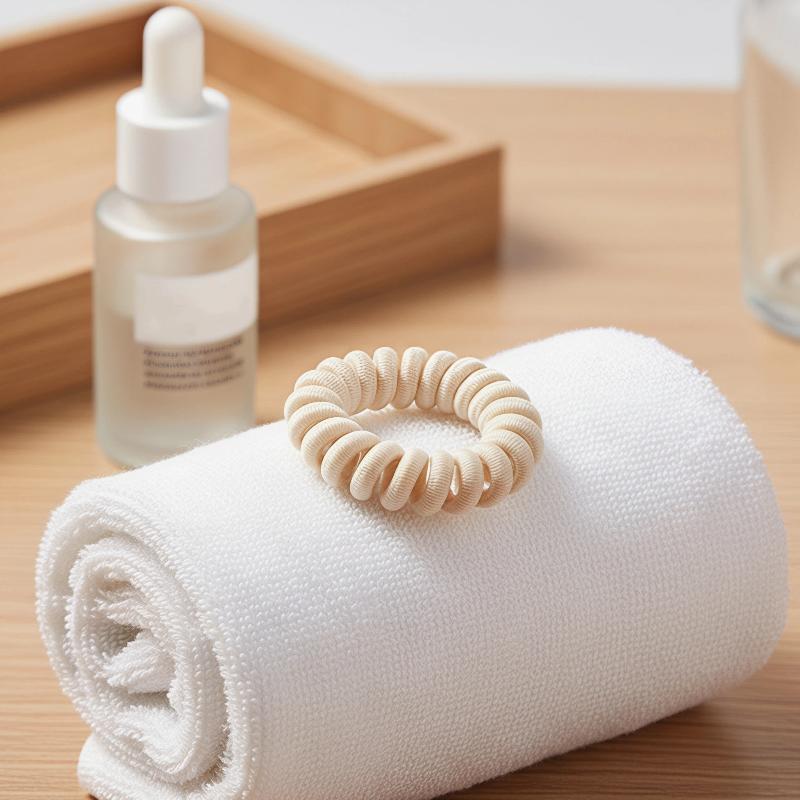 スパイラルコイルヘアゴム ダメージなし しわなし 伸縮性のあ - Travel Accessories Girls のレビューと価格