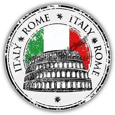 ローマ市イタリア国旗グランジトラベルスタンプビニールデカール - Travel Accessories Italy のレビューと価格