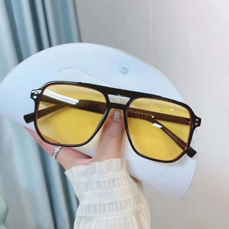 スクエアフレームサングラス、UVカット、旅行用アクセサリー、 - Travel Accessories Unisex のレビューと価格