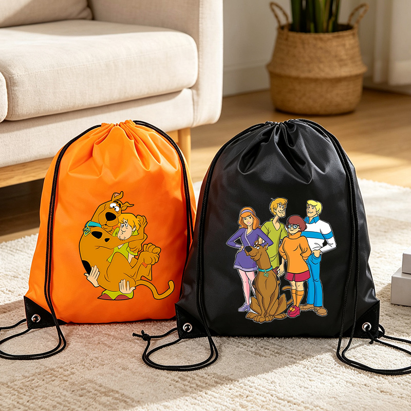 スクービードゥー巾着収納袋クールな漫画犬ポケットバックパック - Travel Accessories Unisex のレビューと価格