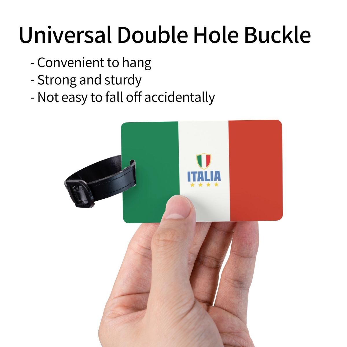 イタリアの荷物タグの旗カスタムバッグタグプライバシーカバー名 - Travel Accessories Italy のレビューと価格