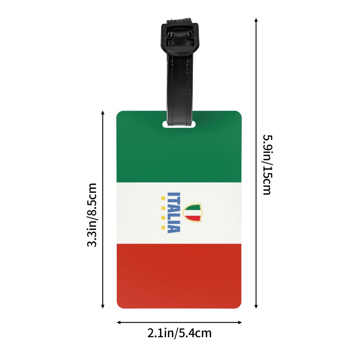 イタリアの荷物タグの旗カスタムバッグタグプライバシーカバー名 - Travel Accessories Italy のレビューと価格