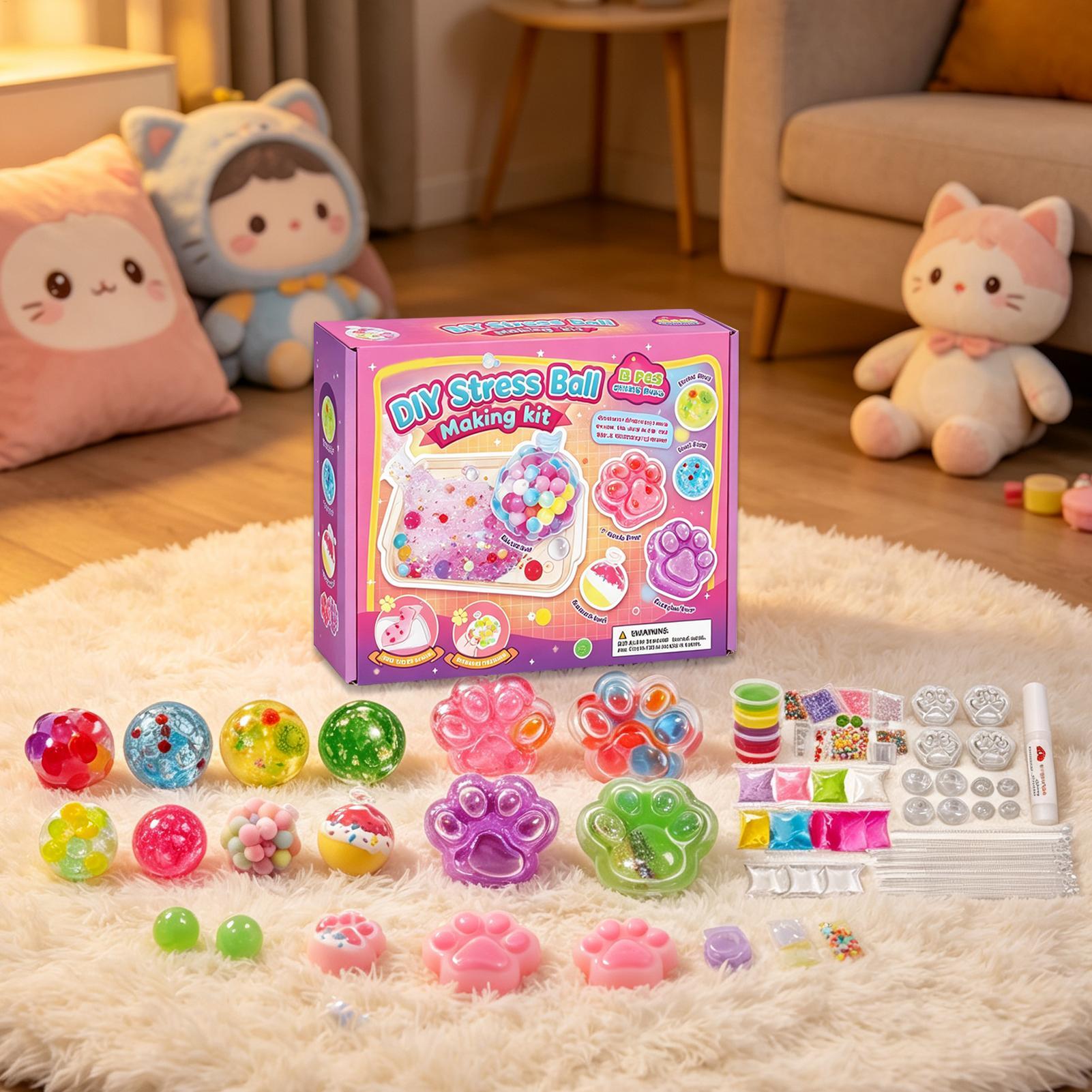 ストレス解消ボールキット。面白い猫の足の形をした、握って遊べ - Travel Accessories With Kids のレビューと価格