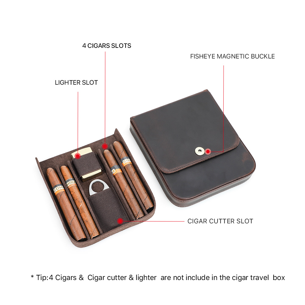 CONTACT'S FAMILY 本革製シガーヒュミドールボ - Travel Accessories Kit のレビューと価格