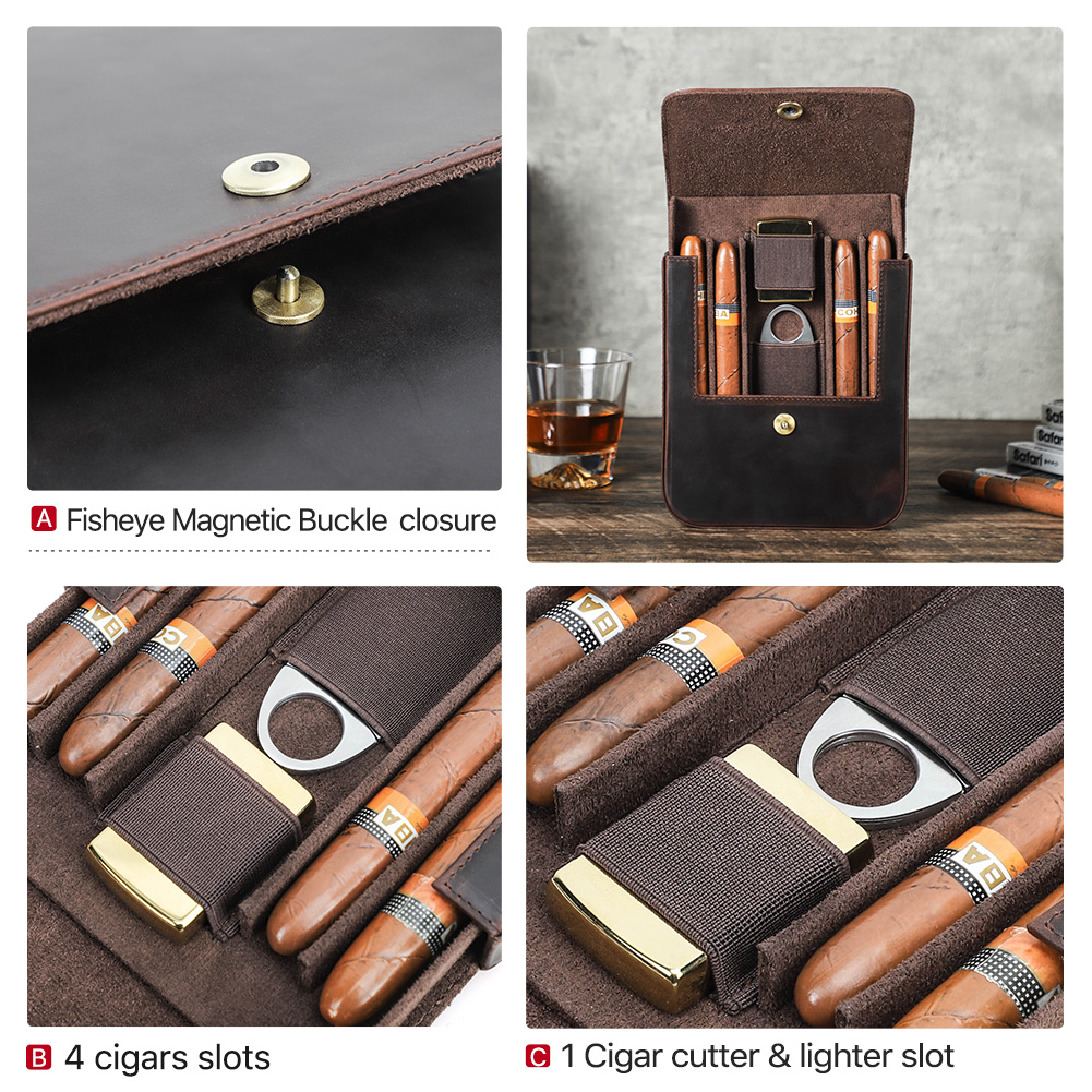 CONTACT'S FAMILY 本革製シガーヒュミドールボ - Travel Accessories Kit のレビューと価格