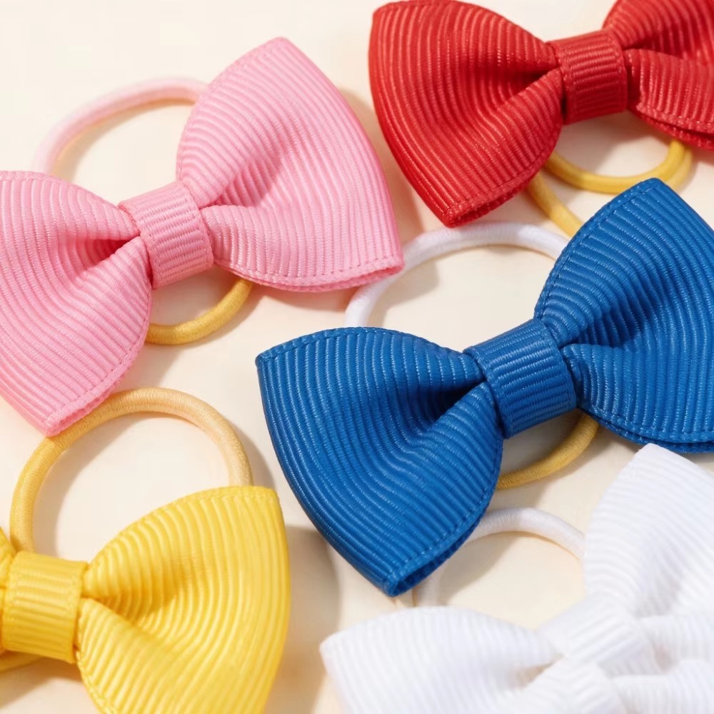 20個入り、ランダムな色の生地製リボンヘアクリップ。普段使い - Travel Accessories Girls のレビューと価格